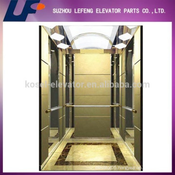 Luxury Golden Etching Passenger Elevator